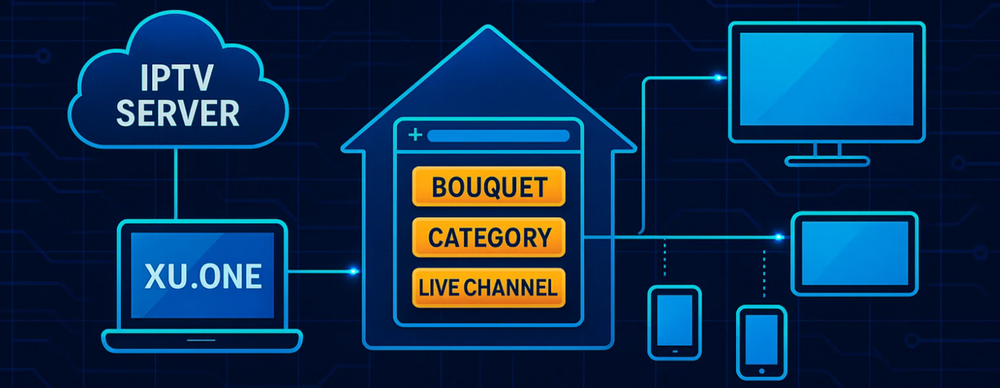 Add Bouquet, Category, and Live Stream in XUI.ONE
