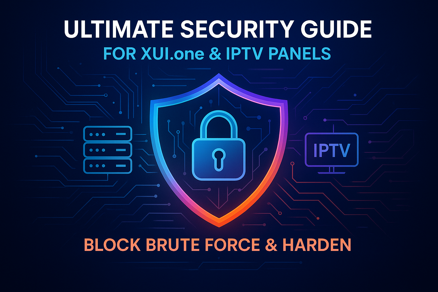 Ultimate Security Guide for XUI.one & IPTV Panels: Block Brute Force & Harden Your Server