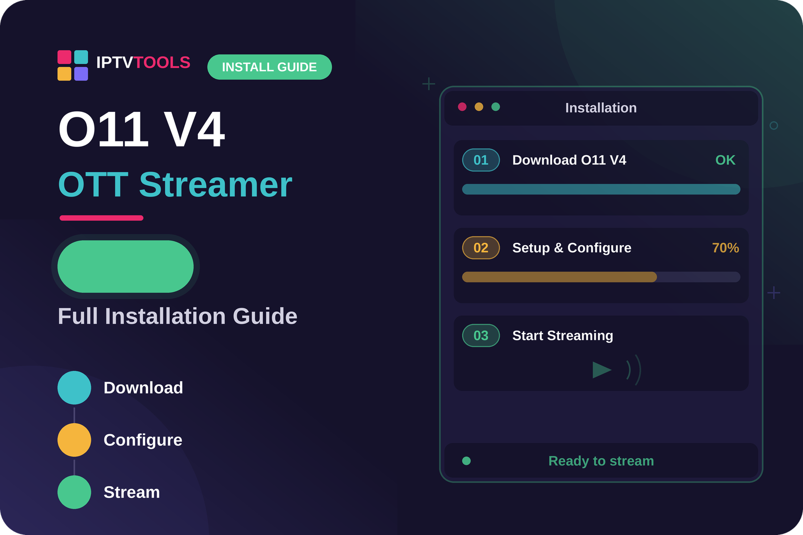 O11 v4 OTT Streamer Free – Full Installation Guide, DRM Tools & IPTV Workflow