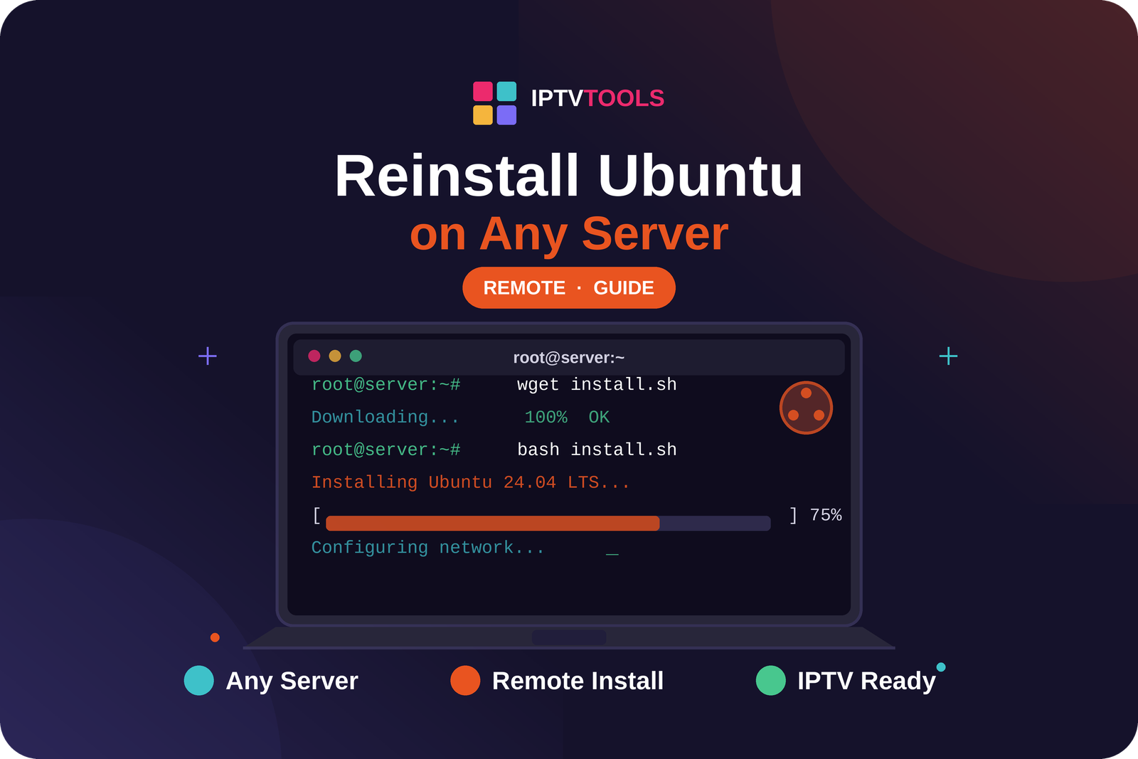 Reinstall Ubuntu or Linux on Any Server (IPTV Friendly Method)